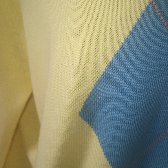 Vintage Consensus Sportswear V-Neck Lemon Yellow Sweater - Picture 6 of 6